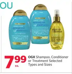 Rexall OGX Shampoo, Conditioner or Treatment offer