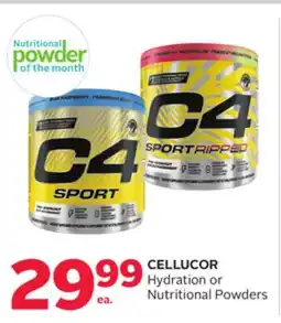 Rexall CELLUCOR Hydration or Nutritional Powders offer