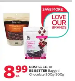 Rexall NOSH & CO. or BE BETTER Bagged Chocolate offer