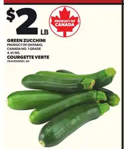 Independent City Market GREEN ZUCCHINI offer
