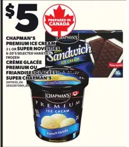Independent City Market CHAPMAN'S PREMIUM ICE CREAM, 2 L OR SUPER NOVELTIES, 6-20'S offer