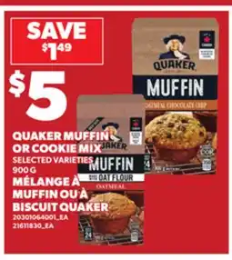 Independent City Market QUAKER MUFFIN OR COOKIE MIX 900 G offer