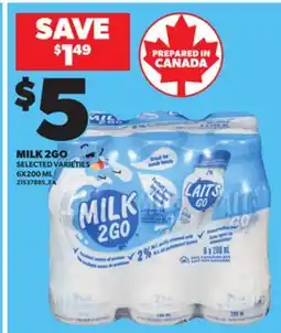 Independent City Market MILK 2GO, 6X200 ML offer