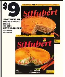 Independent City Market ST-HUBERT PIES, 675-825 G offer