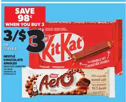 Independent City Market NESTLÉ CHOCOLATE SINGLES, 33-60 G offer
