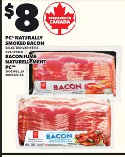 Independent City Market PC NATURALLY SMOKED BACON, 375/500 G offer