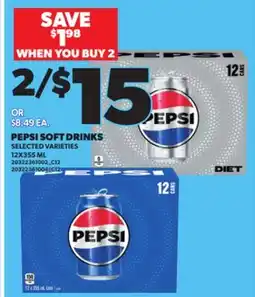 Independent City Market PEPSI SOFT DRINKS, 12X355 ML offer