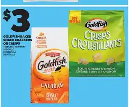 Independent City Market GOLDFISH BAKED SNACK CRACKERS OR CRISPS, 156-200 G offer