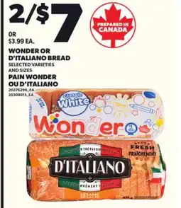 Independent City Market WONDER OR D'ITALIANO BREAD offer