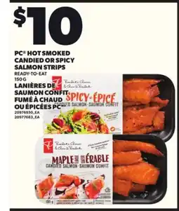 Independent City Market PC HOT SMOKED CANDIED OR SPICY SALMON STRIPS, 150 G offer