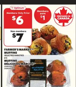 Independent City Market FARMER'S MARKET MUFFINS, 6's offer
