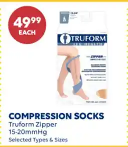 Wellwise by Shoppers COMPRESSION SOCKS Truform Zipper offer