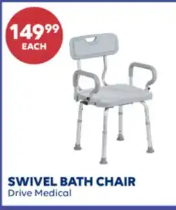 Wellwise by Shoppers SWIVEL BATH CHAIR Drive Medical offer