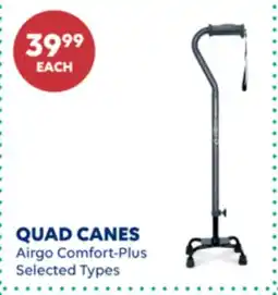 Wellwise by Shoppers QUAD CANES Airgo Comfort-Plus offer