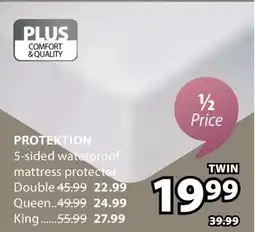 JYSK PROTEKTION 5-sided waterproof mattress protector offer