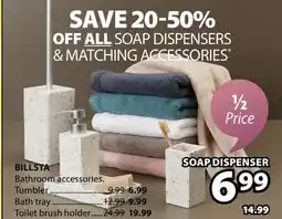 JYSK BILLSTA Bathroom accessories offer