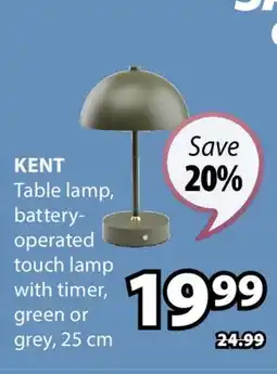 JYSK KENT Table lamp offer