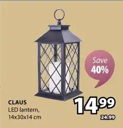 JYSK CLAUS LED lantern offer