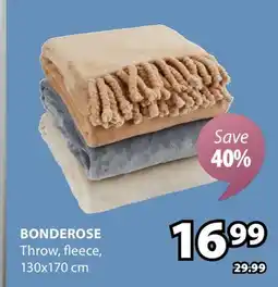 JYSK BONDEROSE Throw, fleece offer