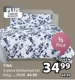JYSK TINA 3-piece bedspread set offer