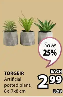 JYSK TORGEIR Artificial potted plant offer