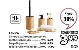 JYSK ARNICA Bamboo bathroom accessories offer