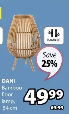 JYSK DANI Bamboo floor lamp offer
