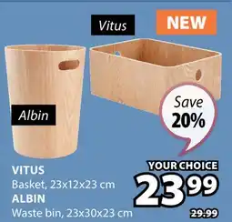 JYSK VITUS Basket offer