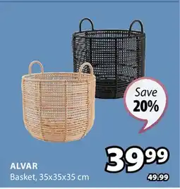JYSK ALVAR Basket offer
