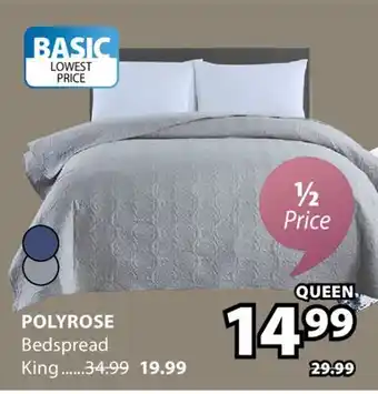 JYSK POLYROSE Bedspread offer