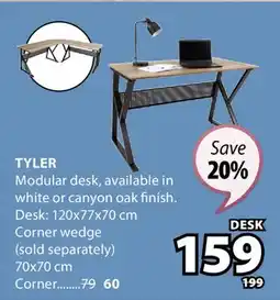 JYSK TYLER Modular desk offer