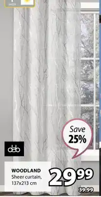 JYSK WOODLAND Sheer curtain offer
