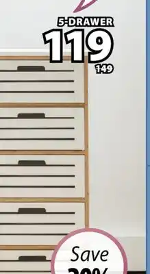 JYSK FYN 5-DRAWER offer