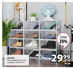 JYSK GODWIN Shoe display box offer
