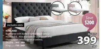 JYSK KOVLAND Bed frame offer