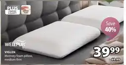 JYSK Viglen Memory foam pillow offer
