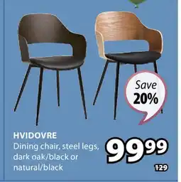 JYSK Hvidovre Dining Chair offer