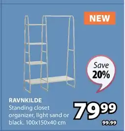 JYSK RAVNKILDE Standing closet organizer offer