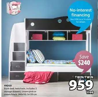 JYSK VIGGO Bunk bed, twin/twin offer