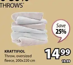 JYSK KRATTIFIOL Throw offer