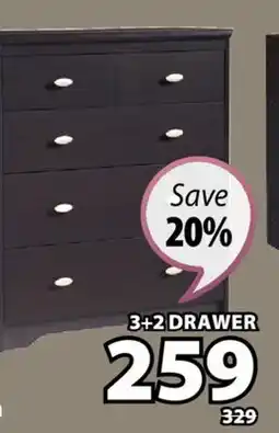 JYSK DUNBAR 3-2 -Drawer offer