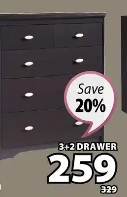 JYSK DUNBAR 3-2 -Drawer offer