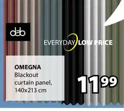 JYSK Omegna Blackout curtain panel offer