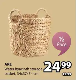 JYSK ARE Water hyacinth storage basket offer