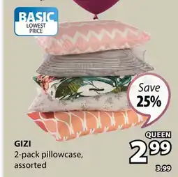 JYSK GIZI 2-pack pillowcase offer