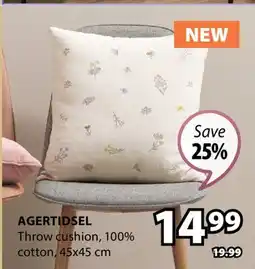 JYSK AGERTIDSEL Throw cushion offer
