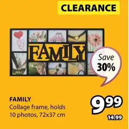 JYSK FAMILY Collage frame offer
