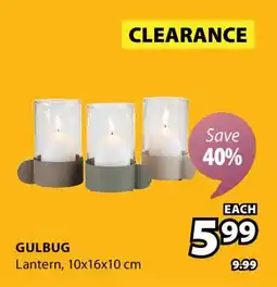 JYSK GULBUG Lantern offer