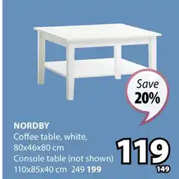 JYSK NORDBY Coffee table offer