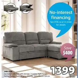 JYSK Shelton Sectional Sofa offer